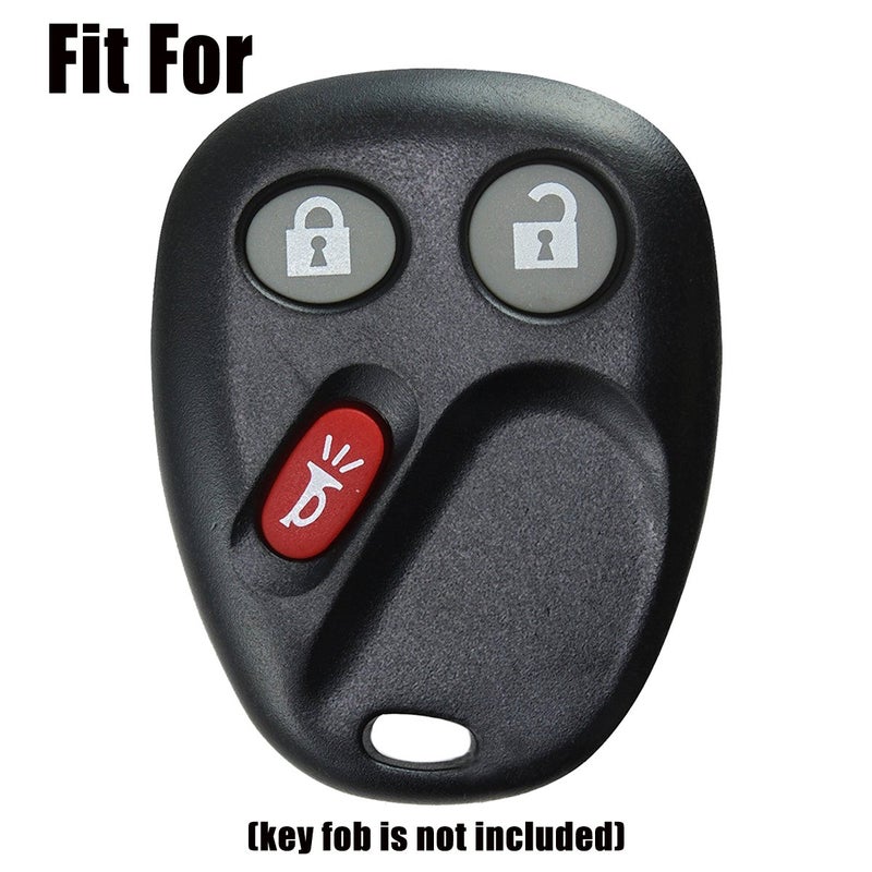 Coolbestda 2Pcs Rubber 3buttons Key Fob Protector Remote Skin Cover Case Keyless Entry Jacket for LHJO11 Chevrolet Chevy Sivlerado 1500 2500 Equinox Tahoe Suburban GMC Sierra Yukon Cadillac Escalade - Image 2